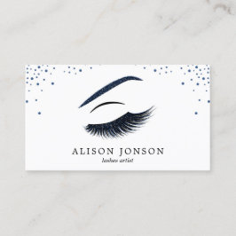 Visitekaartje van een artiest maken met glitter-ef