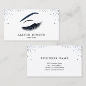 Visitekaartje van een artiest maken met glitter-ef (Voorkant / Achterkant)