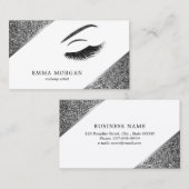 Visitekaartje van een artiest maken met glitter-ef (Voorkant / Achterkant)