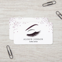 Visitekaartje van een artiest maken met glitter-ef