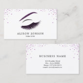 Visitekaartje van een artiest maken met glitter-ef (Voorkant / Achterkant)