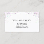 Visitekaartje van een artiest maken met glitter-ef (Achterkant)