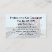 Visitekaartje van een autotransportwagen (Achterkant)