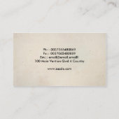 visitekaartje van een cruiseschip (Achterkant)