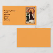 Visitekaartje van een hekcard (Voorkant / Achterkant)