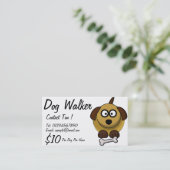 Visitekaartje van een hond (Staand voorkant)