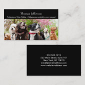 Visitekaartje van een hond klantenkaartje (Voorkant / Achterkant)