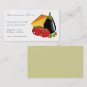 Visitekaartje van een levensmiddelenwinkel (Voorkant / Achterkant)