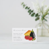 Visitekaartje van een levensmiddelenwinkel (Staand voorkant)