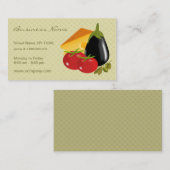 Visitekaartje van een levensmiddelenwinkel (Voorkant / Achterkant)