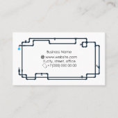 Visitekaartje van een loodgietersreparatie en -ser (Voorkant)