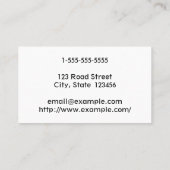 Visitekaartje van een schone radioloog (Achterkant)