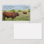 Visitekaartje van een veehouder (Voorkant / Achterkant)