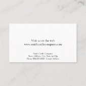 Visitekaartje van een veehouder (Achterkant)