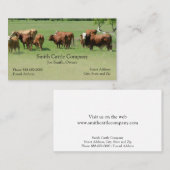 Visitekaartje van een veehouder (Voorkant / Achterkant)