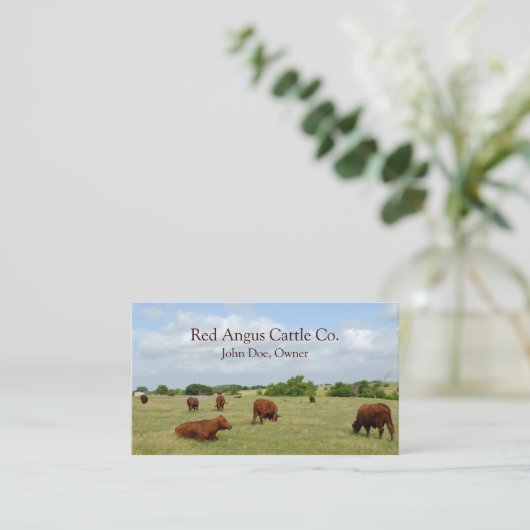 Visitekaartje van een veehouder (Staand voorkant)