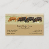 Visitekaartje van een veehouder (Voorkant)