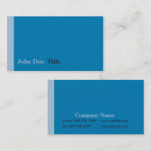 Visitekaartje van eenvoudige zijband (Voorkant / Achterkant)