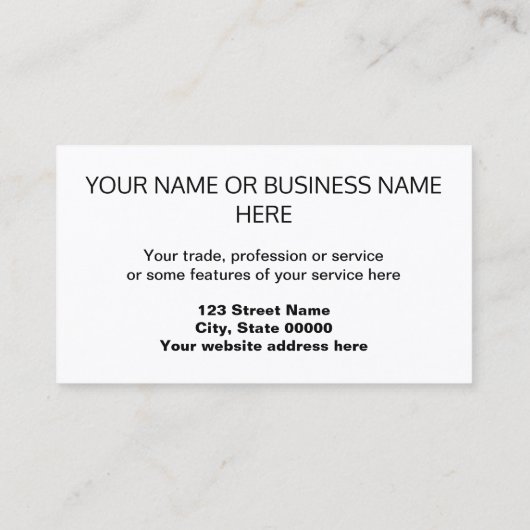 Visitekaartje van effectenleningnemer (Achterkant)