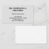 Visitekaartje van Elegant en Classy Medical Specia (Voorkant / Achterkant)