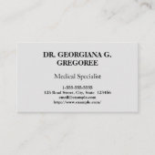 Visitekaartje van Elegant en Classy Medical Specia (Voorkant)