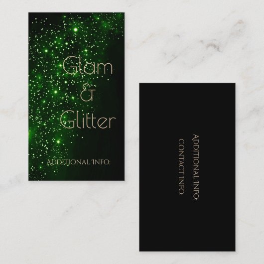 Visitekaartje van Emerald Sparkle 2 (Voorkant / Achterkant)