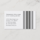 Visitekaartje van Executive Bars, grijs (Achterkant)