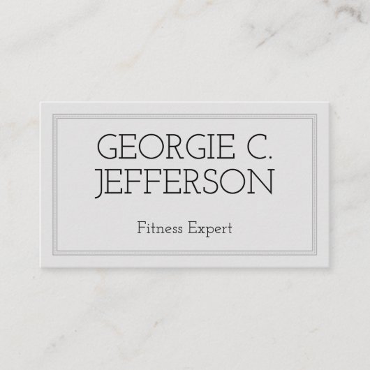 Visitekaartje van experts voor basis- en schone ge (Voorkant)