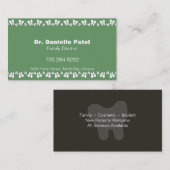 Visitekaartje van familiedentist - Happy Teeth (Voorkant / Achterkant)