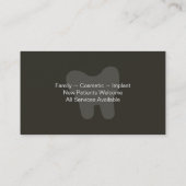 Visitekaartje van familiedentist - Happy Teeth (Achterkant)