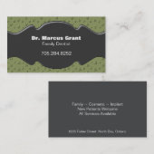 Visitekaartje van familiedentist - Happy Teeth (Voorkant / Achterkant)