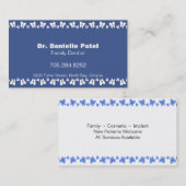 Visitekaartje van familiedentist - Happy Teeth (Voorkant / Achterkant)