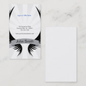 Visitekaartje van fancy Gothic Crest (Voorkant / Achterkant)