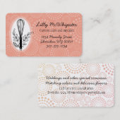 Visitekaartje van fancy whiskybakkerij, voor aange (Voorkant / Achterkant)