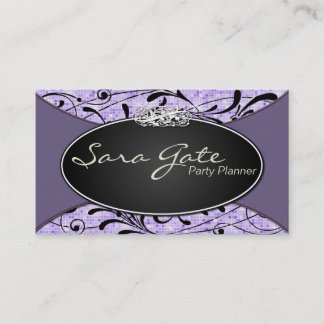 Visitekaartje van feestPlanner Classy Paars Glitte