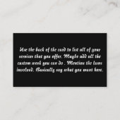 VISITEKAARTJE van FFL-dealer (Achterkant)