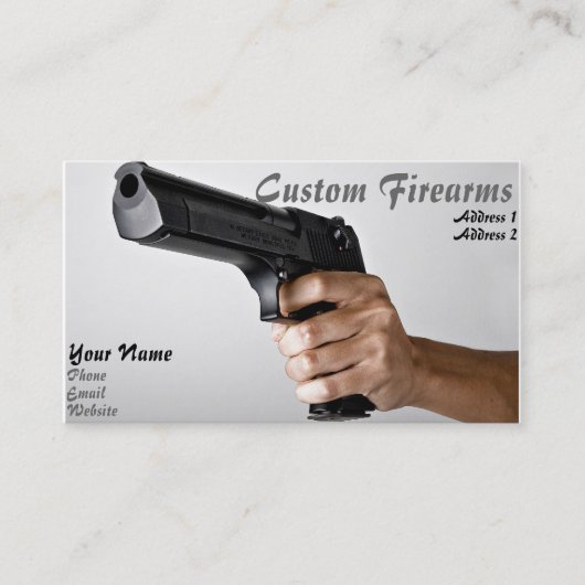 VISITEKAARTJE van FFL-dealer (Voorkant)