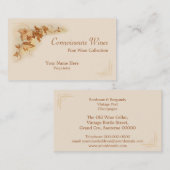 Visitekaartje van fijne wijn (Voorkant / Achterkant)