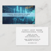 Visitekaartje van financieel analisten (Voorkant / Achterkant)