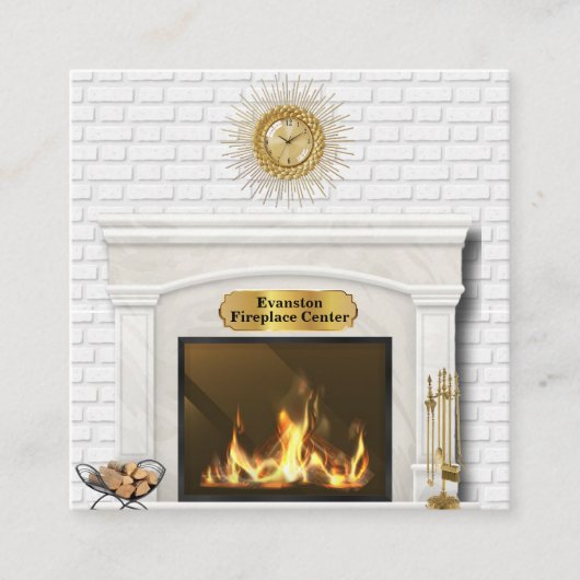 visitekaartje van fireplace store (Voorkant)
