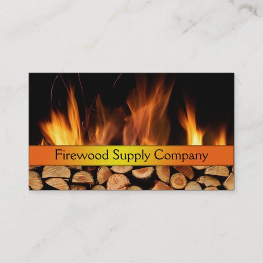 Visitekaartje van Firewood Supply Company (Voorkant)