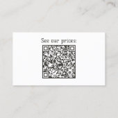 Visitekaartje van Firewood Supply Company (Achterkant)