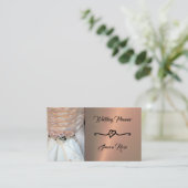 Visitekaartje van Floral & Copper Wedding Planner (Staand voorkant)