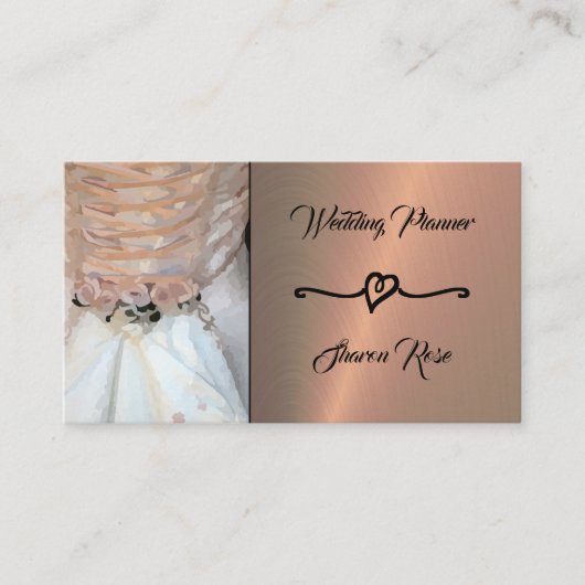 Visitekaartje van Floral & Copper Wedding Planner (Voorkant)