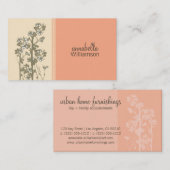 Visitekaartje van Floral Melon (Voorkant / Achterkant)