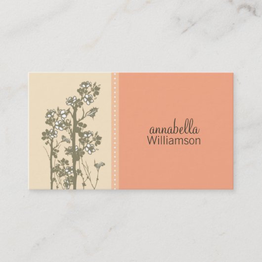 Visitekaartje van Floral Melon (Voorkant)