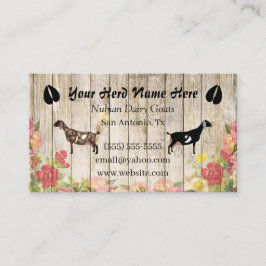 Visitekaartje van Floral Nubian Dairy Goat