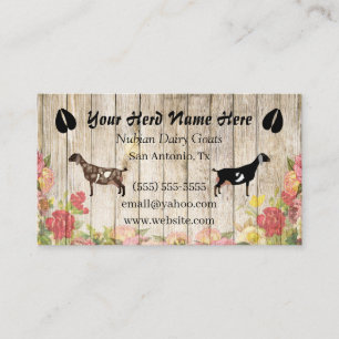 Visitekaartje van Floral Nubian Dairy Goat