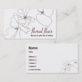 Visitekaartje van Floral of Gift Shop (Voorkant / Achterkant)