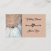 Visitekaartje van Floral Peach Wedding Planner (Voorkant)